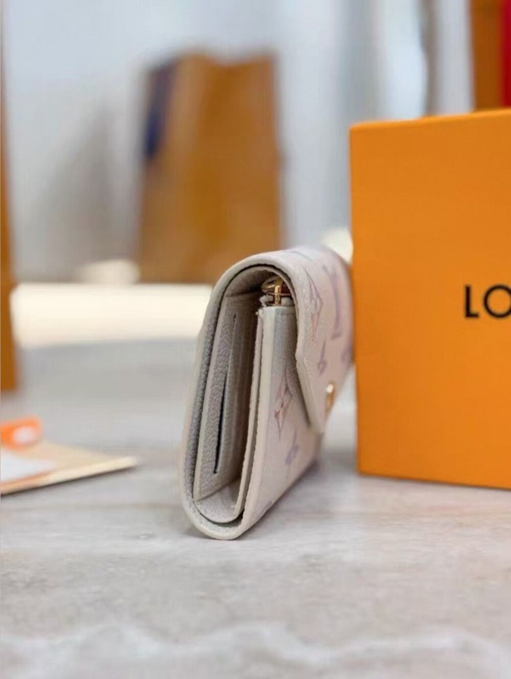 Louis Vuitton Pastel Monogram White Envelope Wallet - Picture 3 of 8